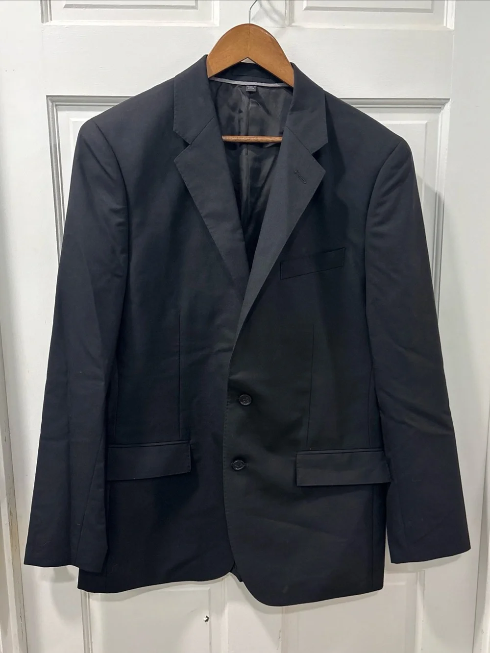 J.Crew Men’s Ludlow Slim Fit 2 Button Blazer Loro Piana Superfine Wool 42R Black