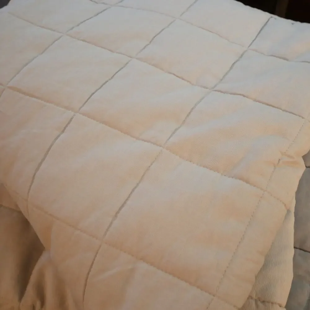 NEW Quince European Linen Box Quilt Only MIST Full Queen  NO SHAMS