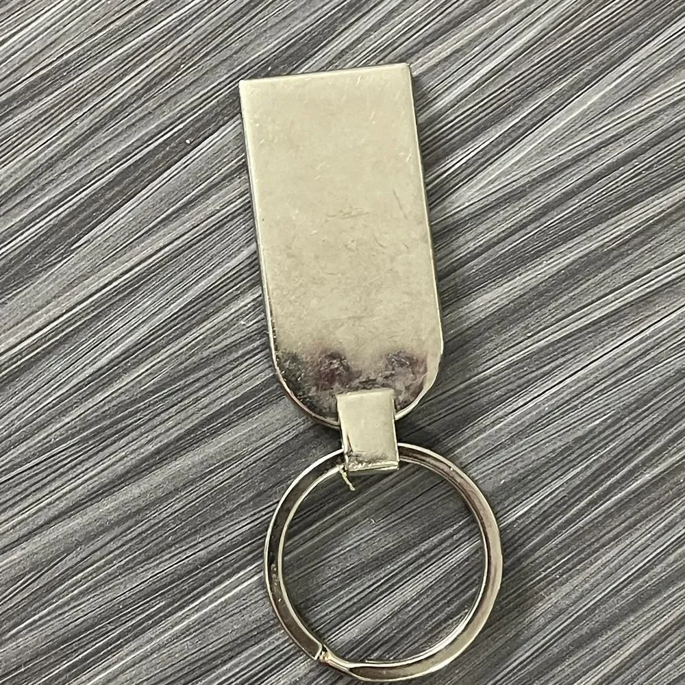 Genuine  Metal Keyring‎ Silver
