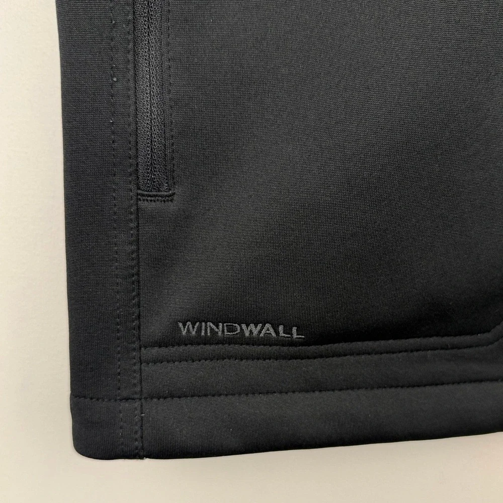 The North Face WindWall Vest Mens Large Solid Black Softshell Apex No Logos