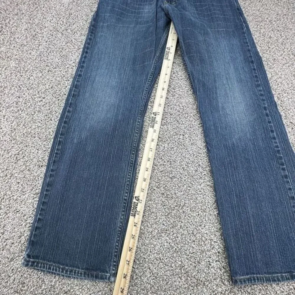 Levi's 514 Jeans Mens 34x30 Slim Straight Denim Medium‎ Wash Blue Actual
