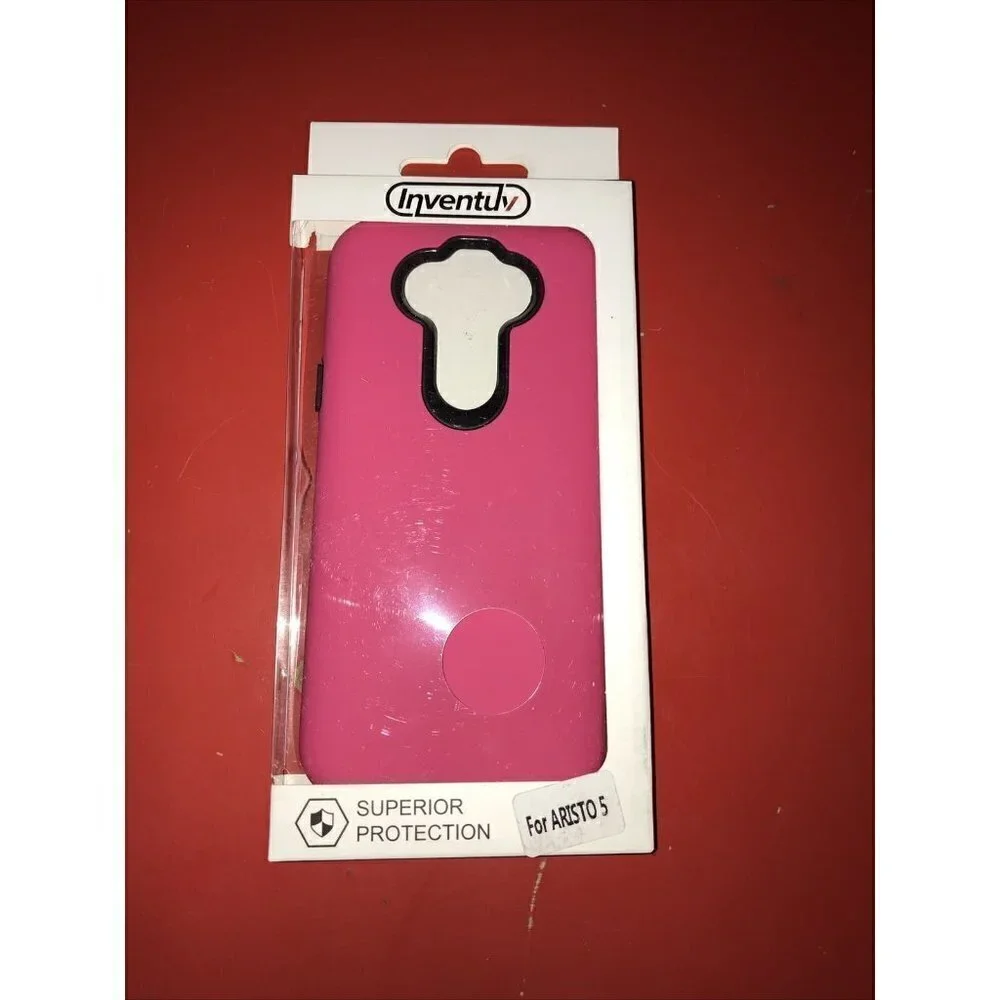 LG K31, ARISTO 5 & FORTUNE 3 INVENTUV ~ HOT PINK HYBRID CASE