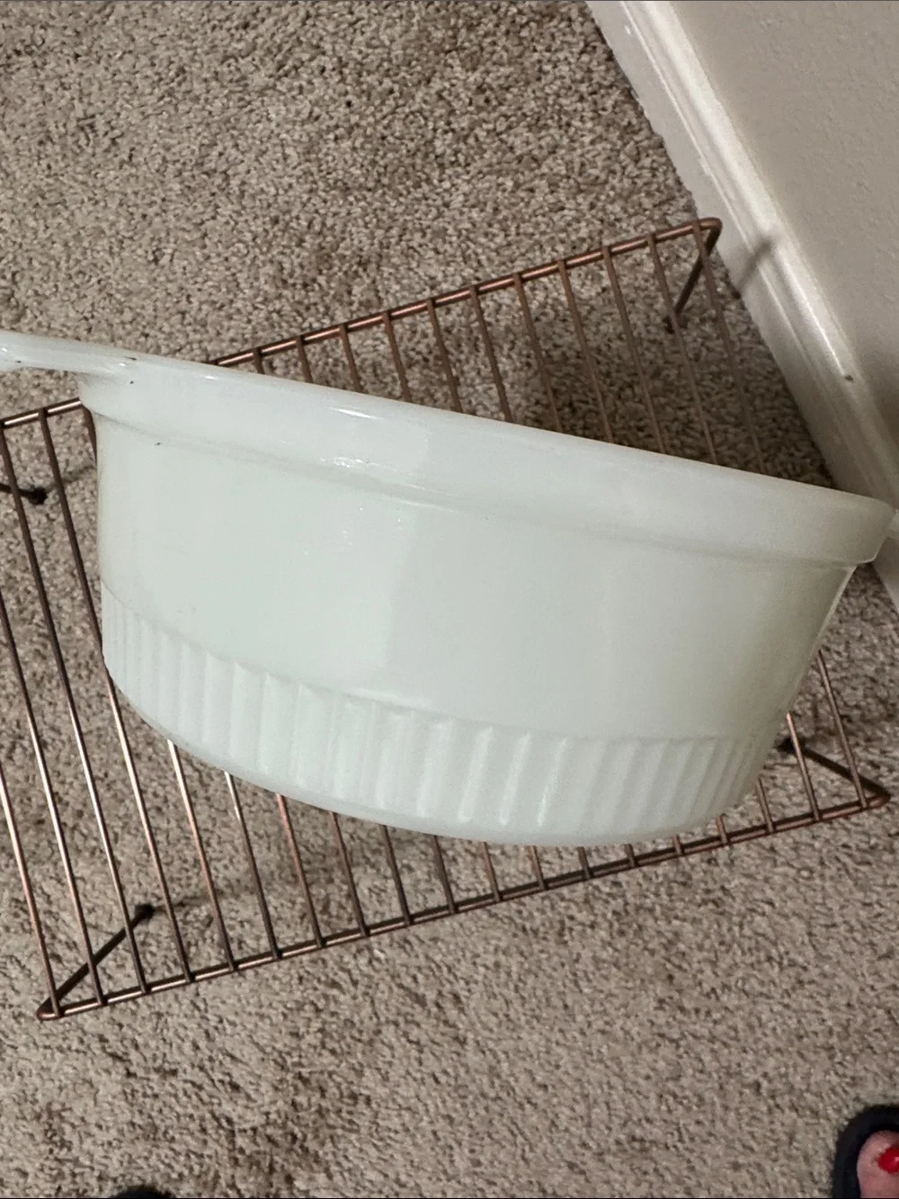 Anchor Hocking sturdy milk