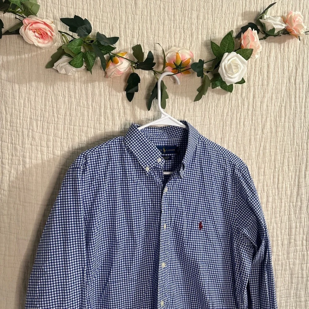 Polo by Ralph Lauren Blue Dress Shirt Classic Fit