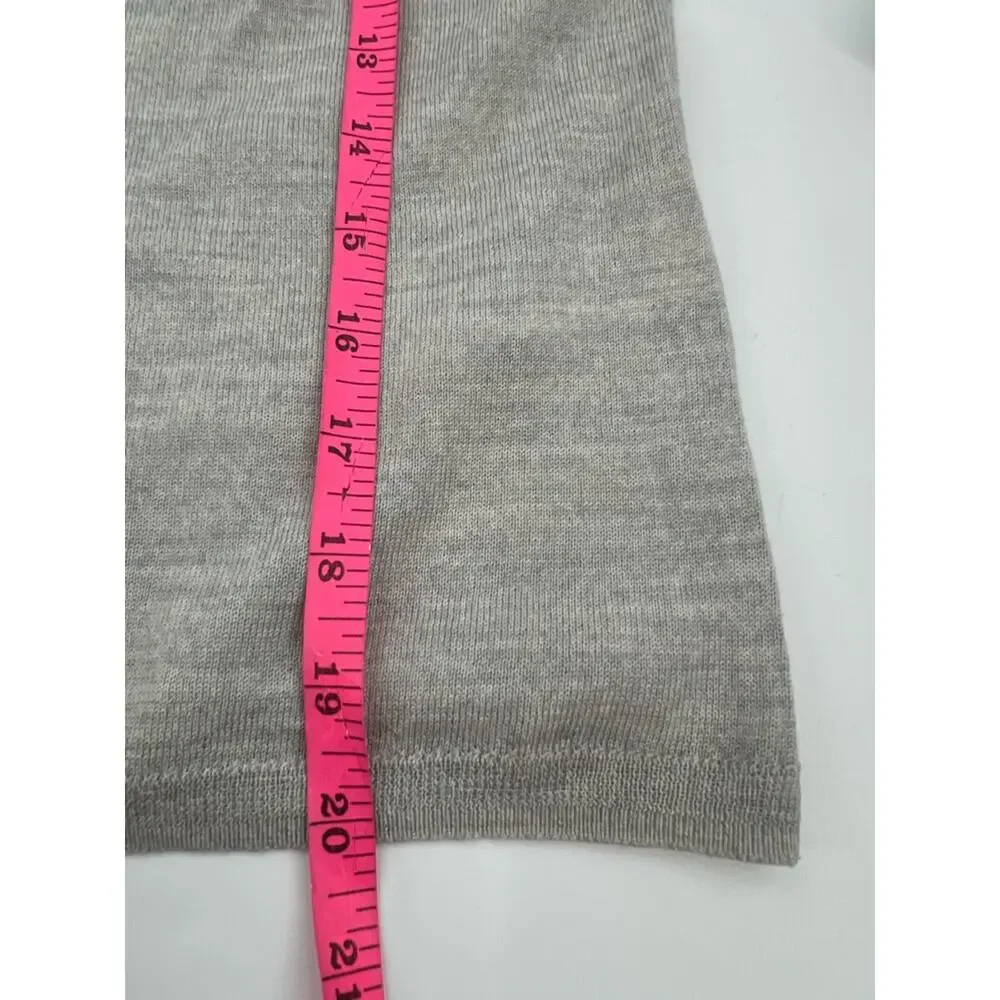 NWT J. Crew Carolyn SEQUIN embellished fitted sweater in grey merino wool sz XS