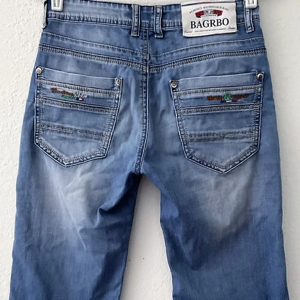 Y2K  BAGRBO DENIM BERMUDA SHORTS