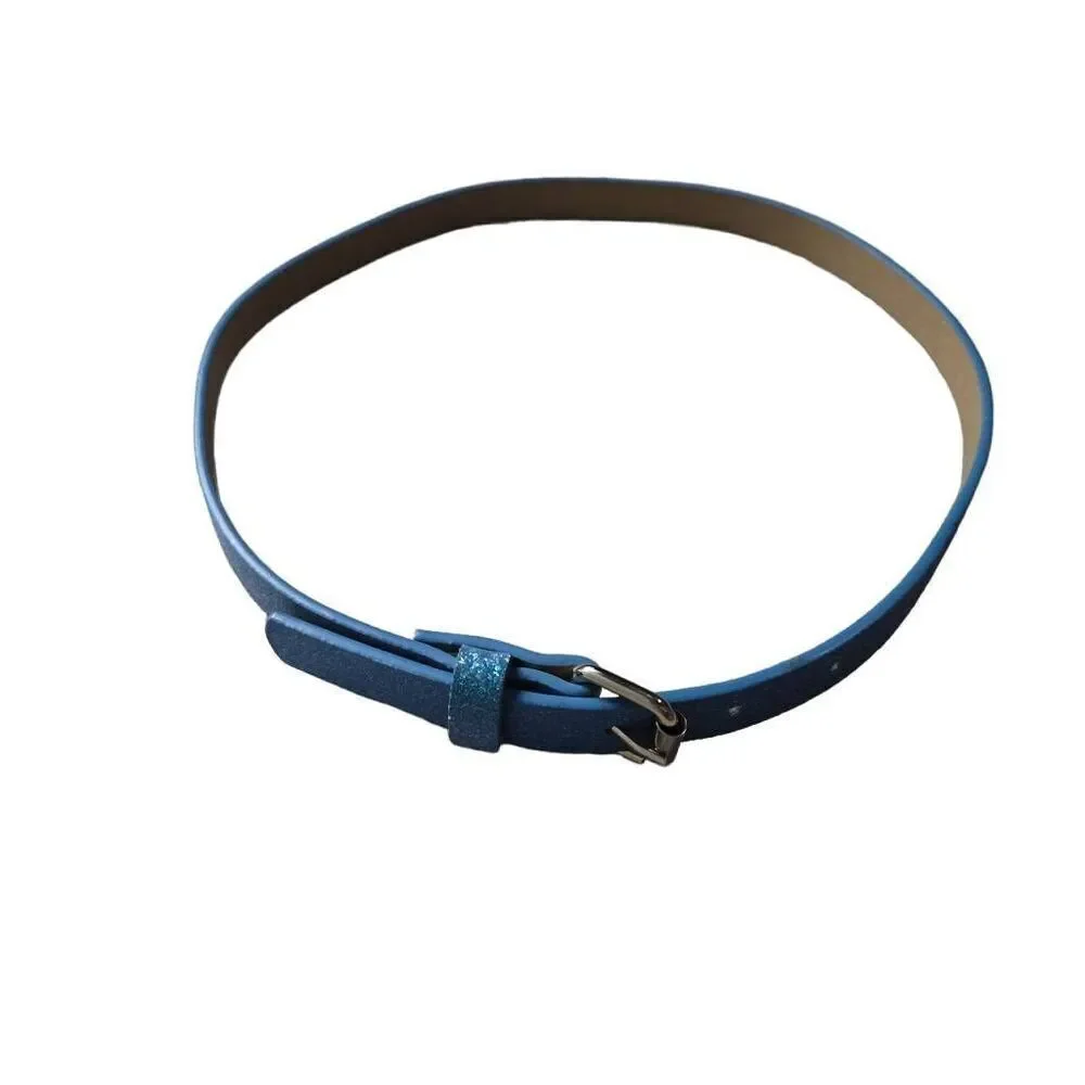 Girls blue sparkle belt 29