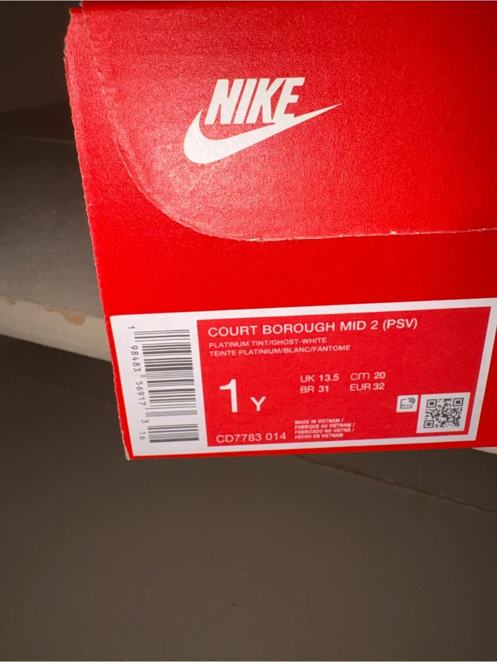 Nike Kids' Light Blue and White High-Top Sneakers