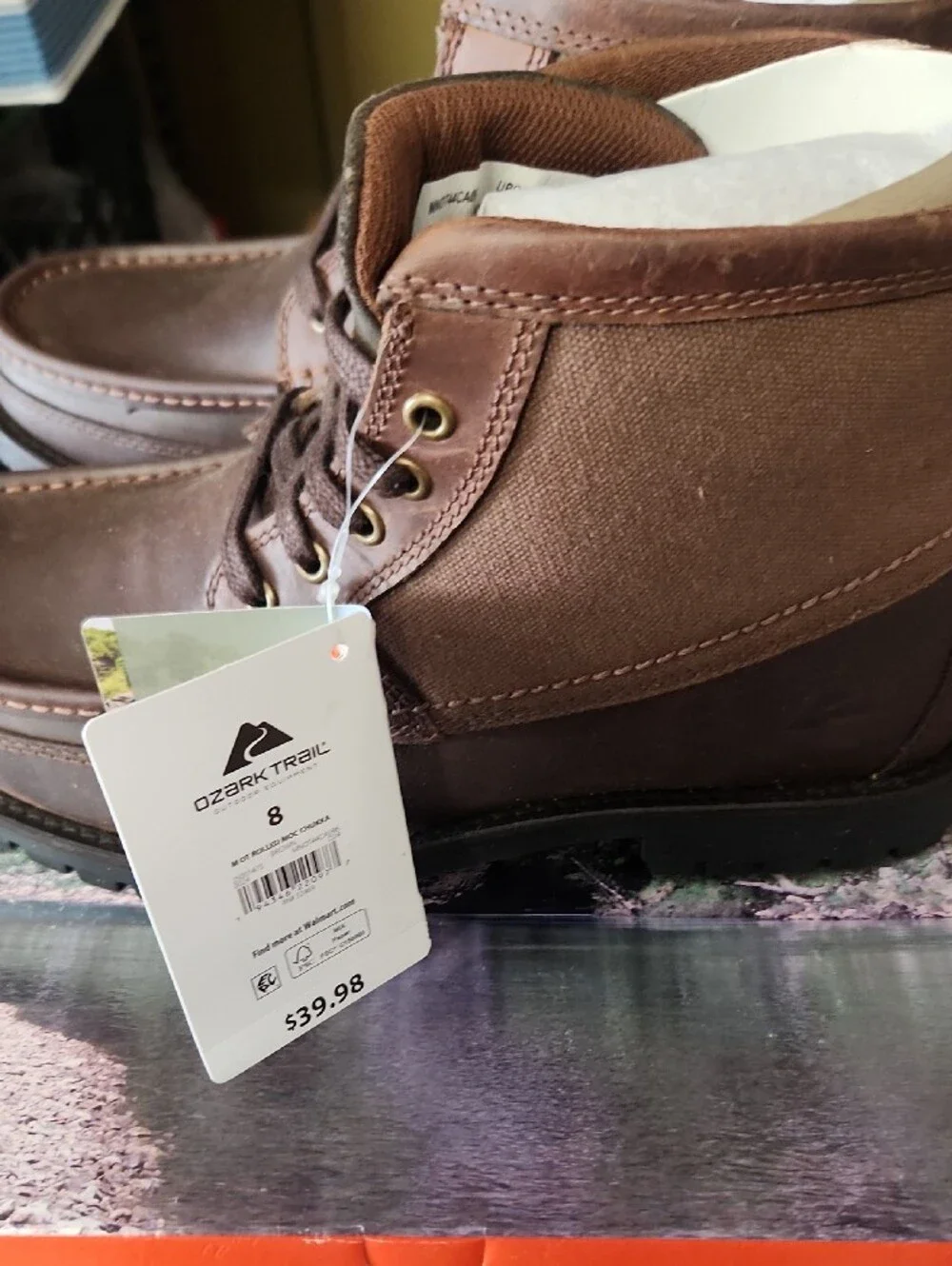 Ozark Trail Brown Leather Chukka Boots