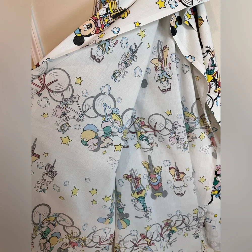 Vintage Mickey and friends Disney Flat Sheet