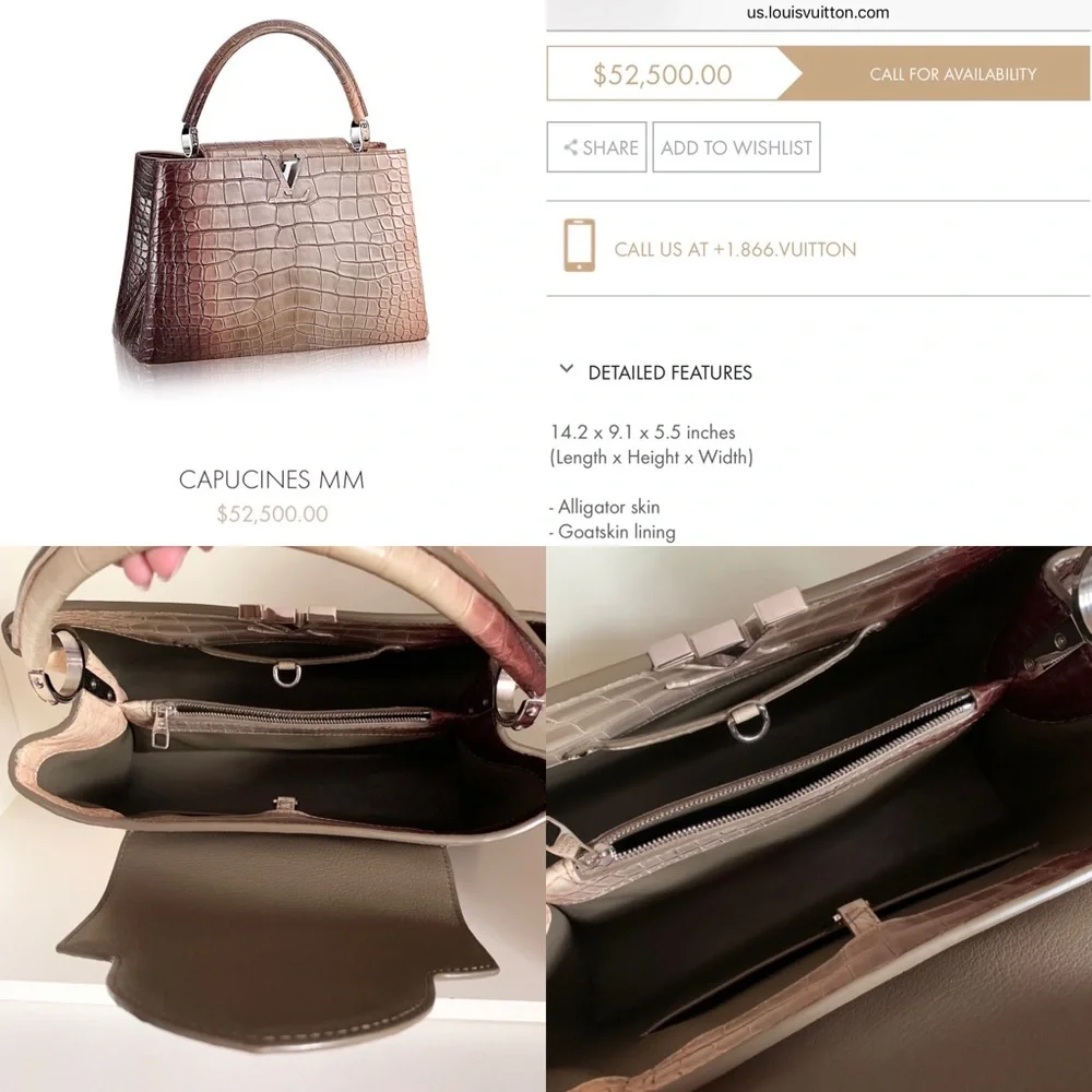 Louis Vuitton Capucines MM Alligator
