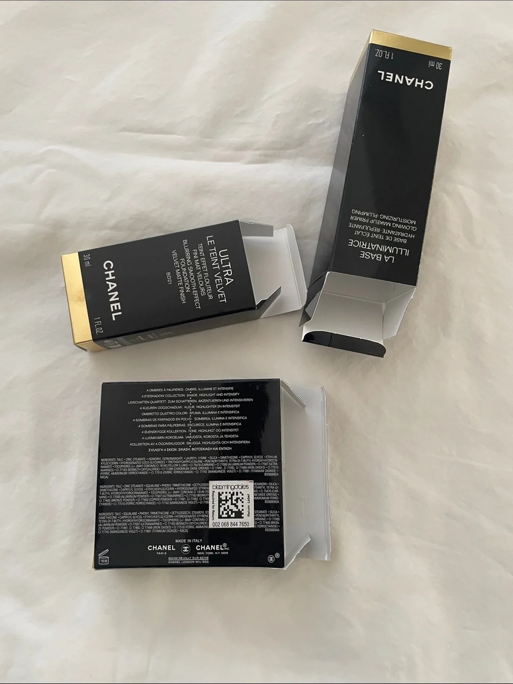 CHANEL three boxed