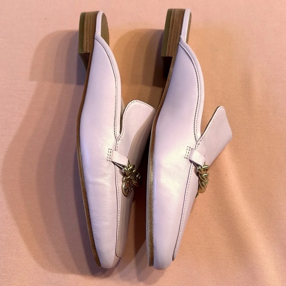New TORY BURCH Leather Shoes. Pink. Size 9.