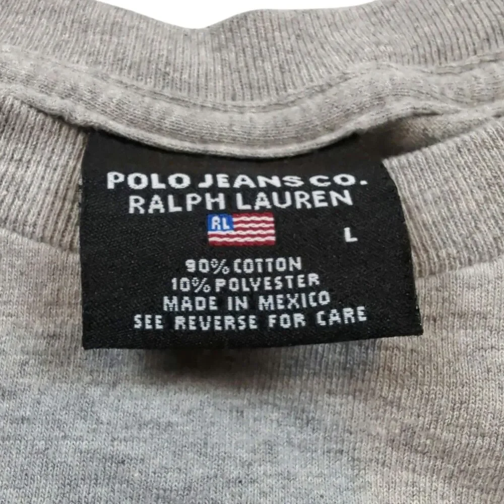 Polo Jeans Co by Ralph Lauren Shirt Large Vintage Spell Out PJC-RL Logo