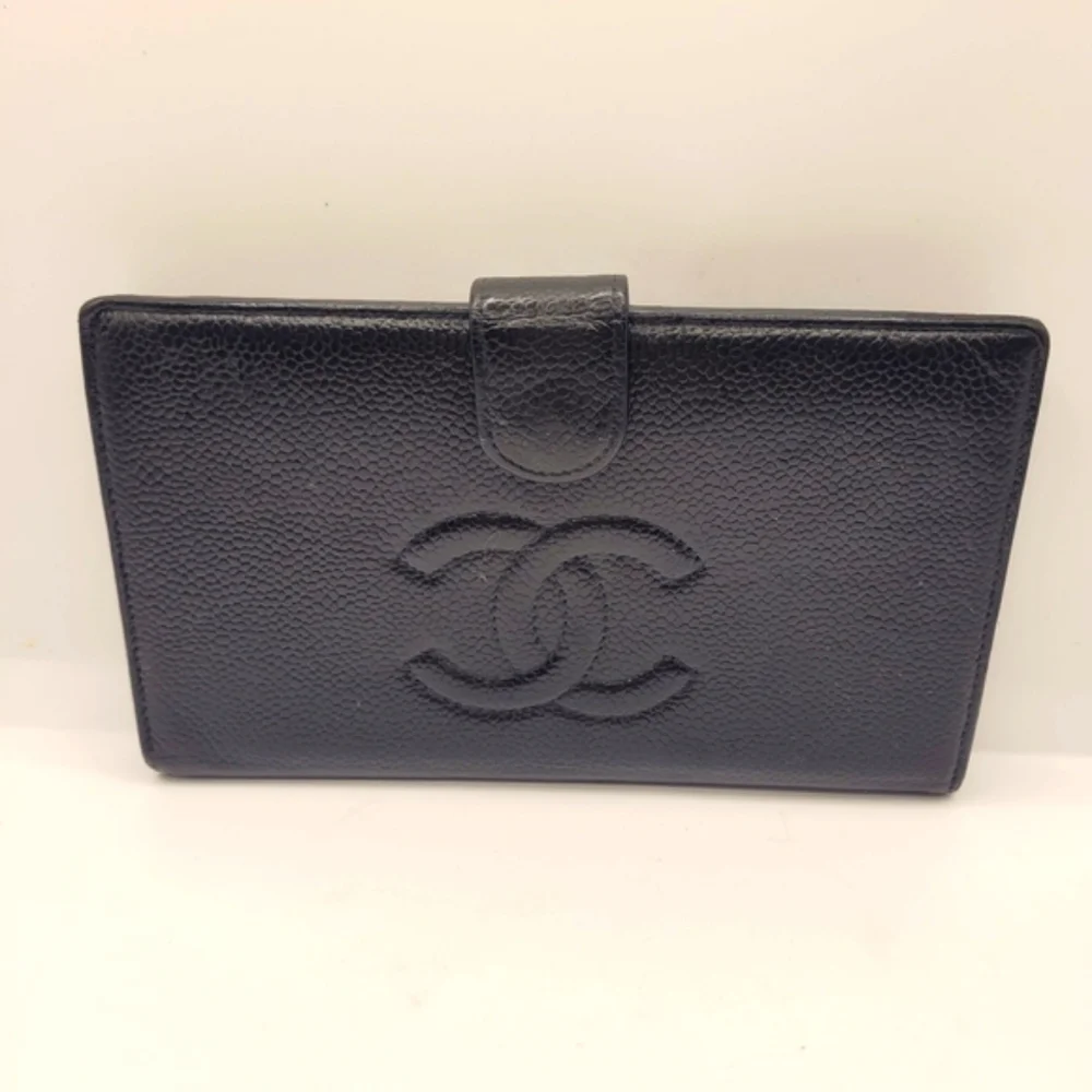 Chanel Black Leather Wallet