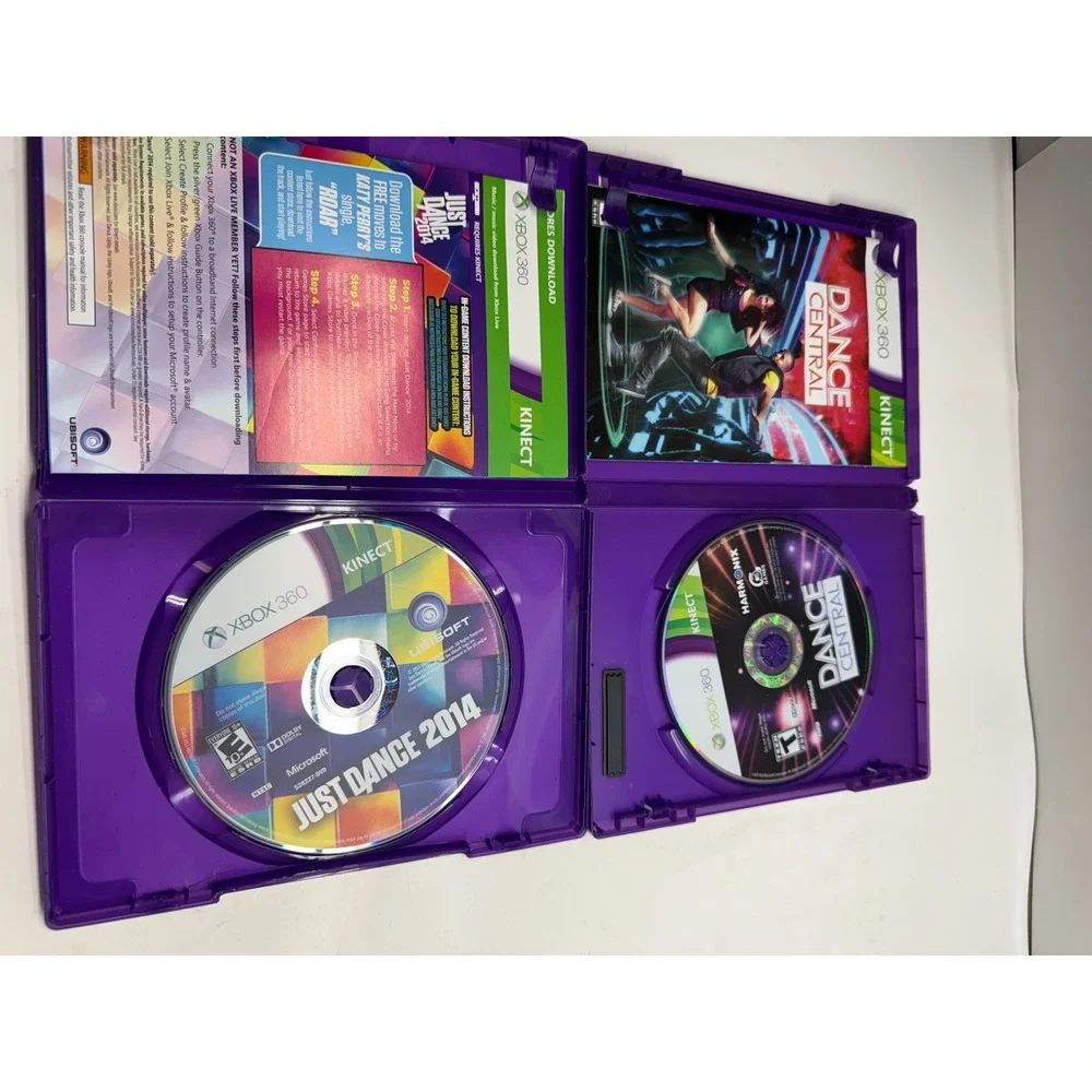 Xbox 360 Kinect Dance GameBundle Just Dance 2014 & DanceCentral Harmonix Ubisoft
