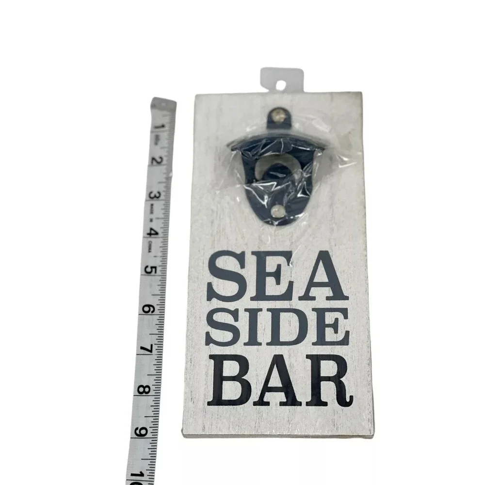 Sea Side Bar Wall Mounted Bottle Opener Bar Sign Nautical Soda Beer 9