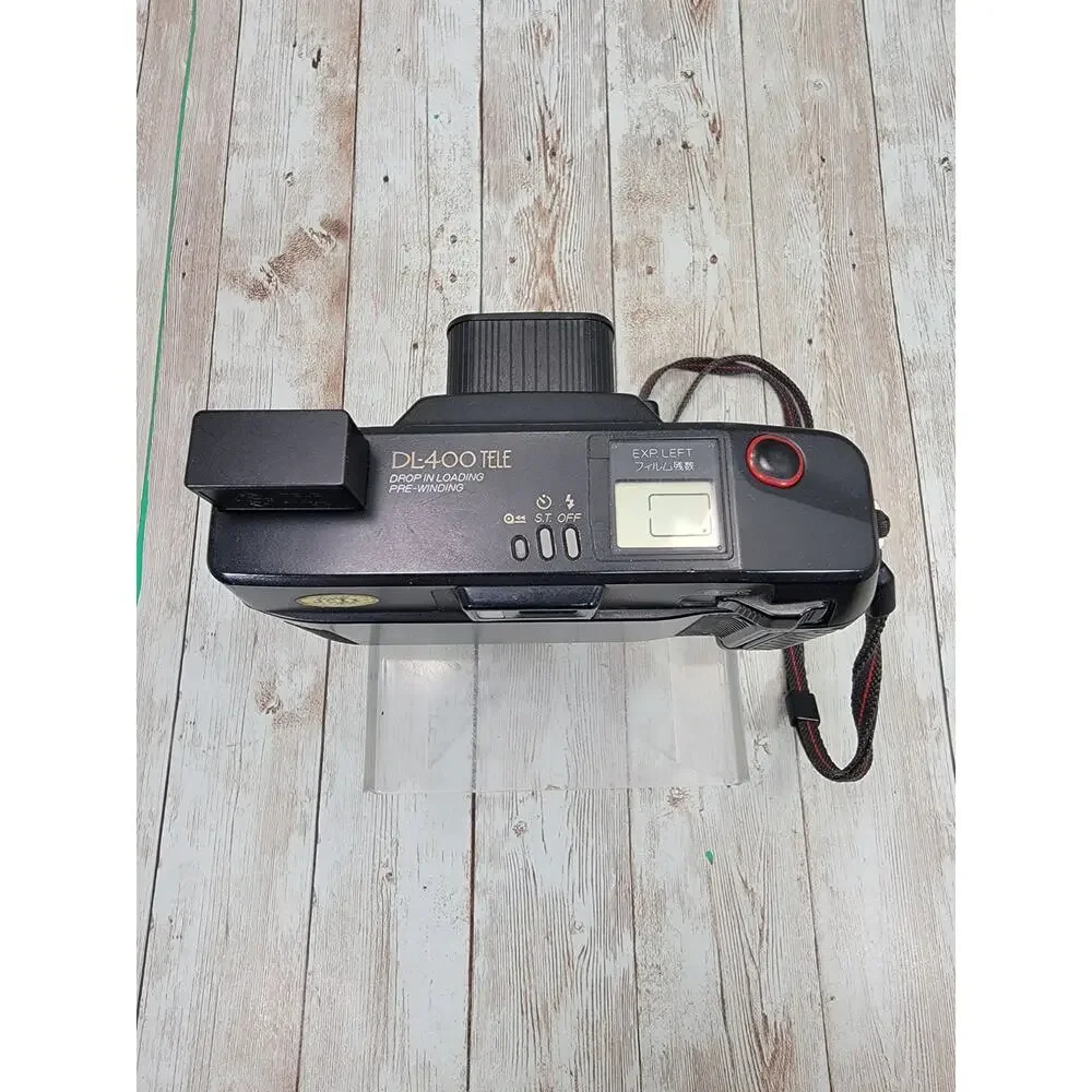 Fuji DL-400 TELE Point & Shoot 35mm Film Camera 35mm-70mm Lens Black w/2 Battery