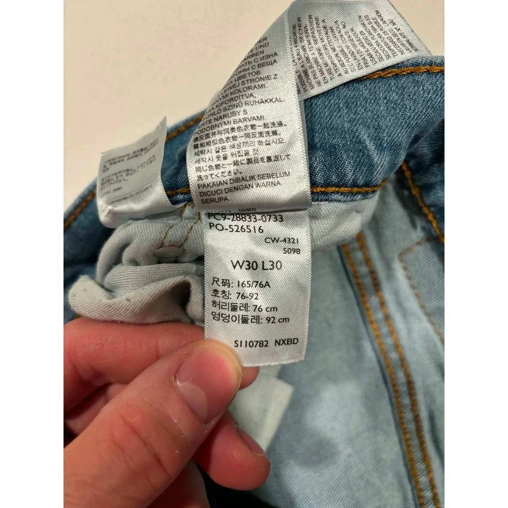 Levis 512 Slim Taper Fit Mens Light Wash Denim Jeans W30 L30