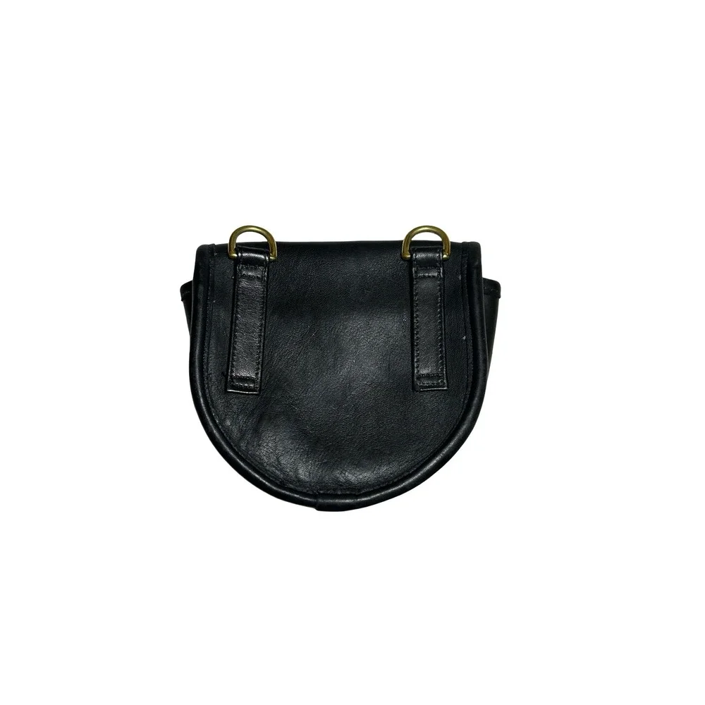 Vintage Coach Black Leather Crossbody Bag Pouch No Strap 0567-112 Rare