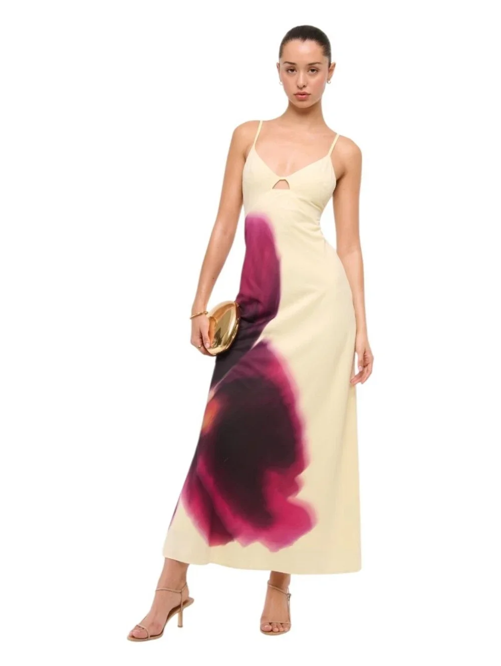 Abercrombie & Fitch Julia Slip Cutout Maxi Dress Size Large NWT