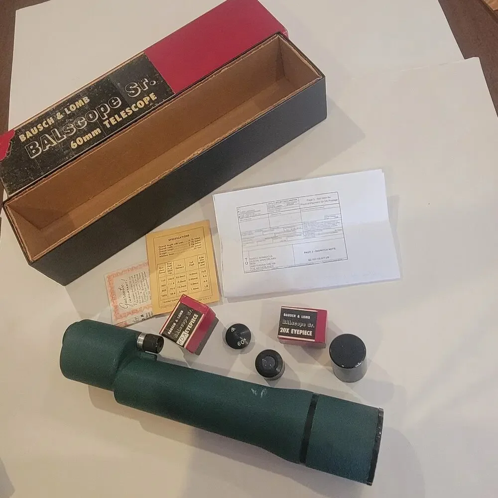 Vintage Bausch & Lomb Balscope Sr Zoom 60mm Telescope Spotting Scope