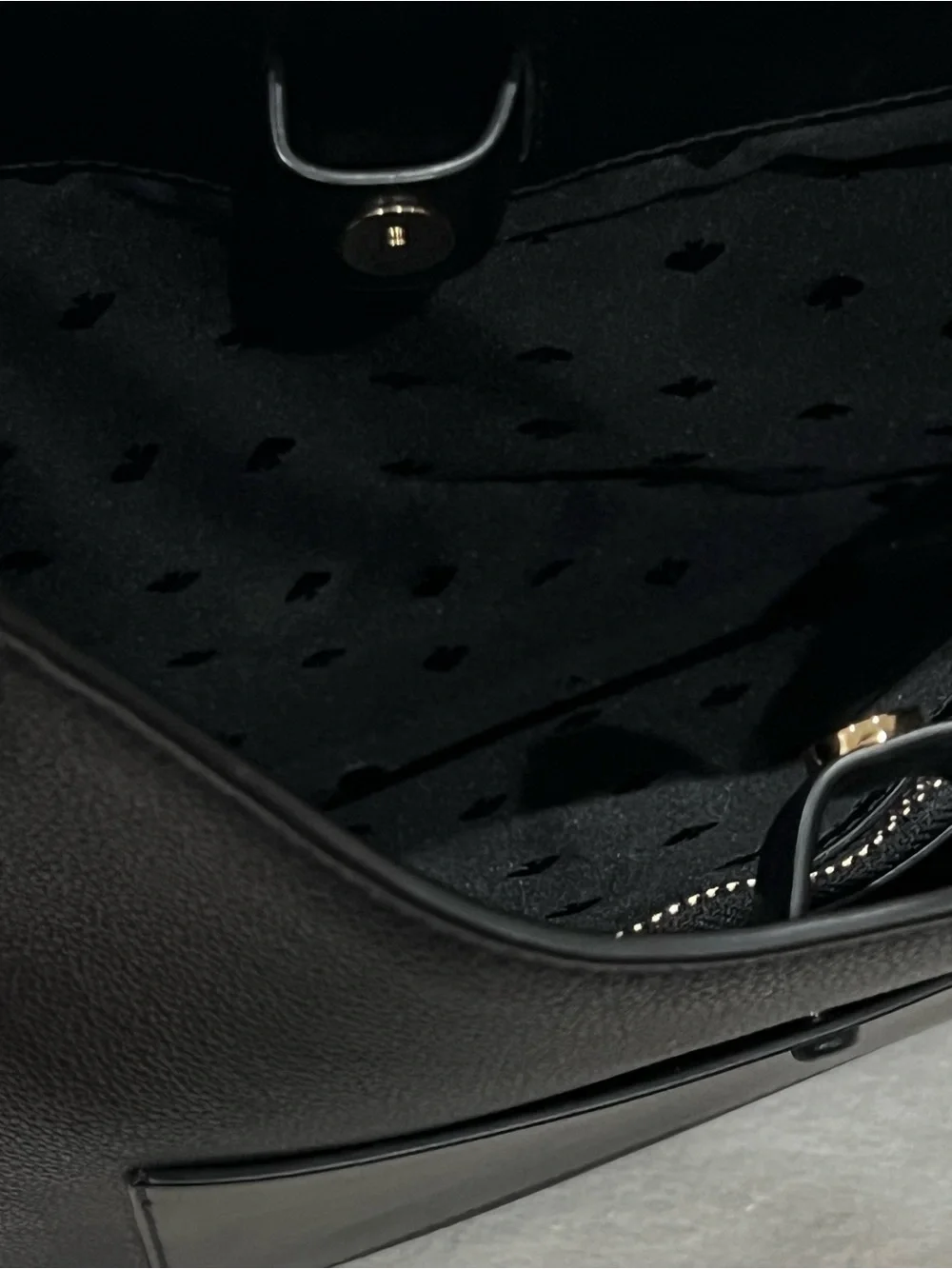 Kate Spade New York Black Pebble Leather Aster Shoulder Bag