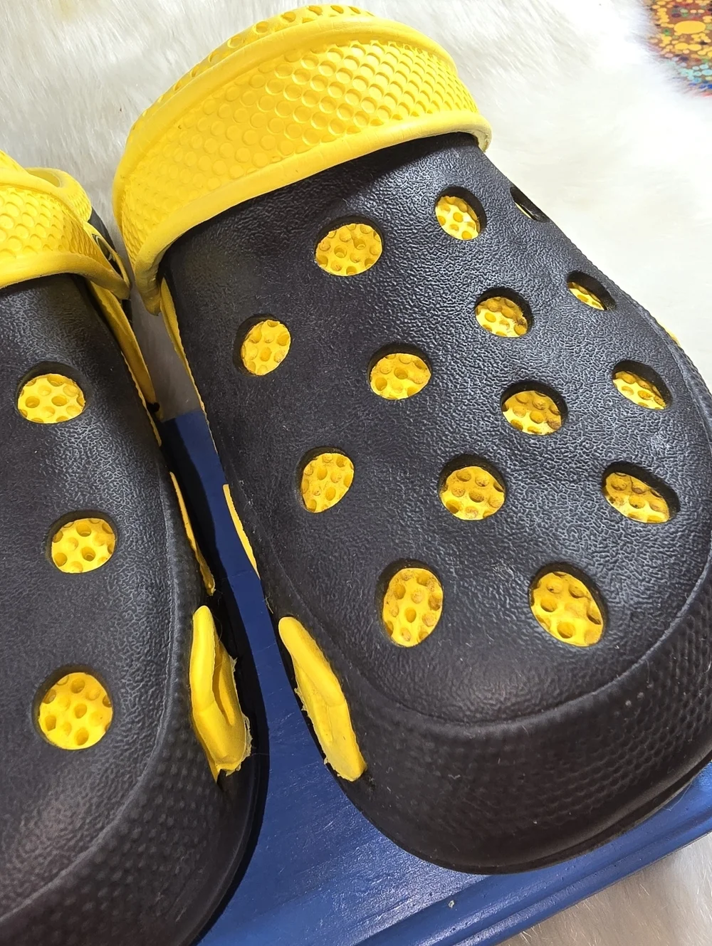 Nitro Mens Black & Yellow Slip-On Clogs