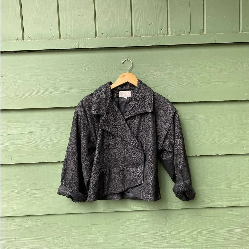 Vintage suede bomber