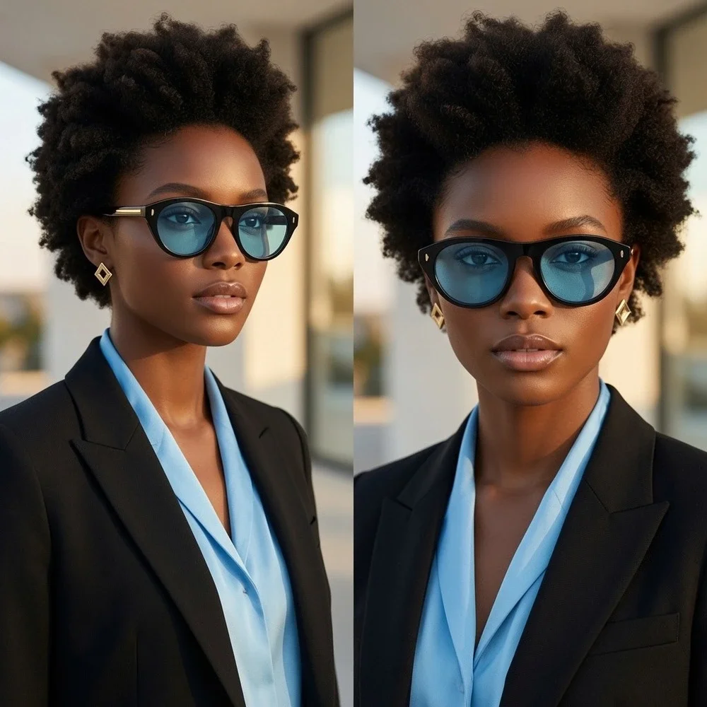 Sunglasses Streetwear Hip Hop Shape Urban Avant Garde Women New Contour Goggles