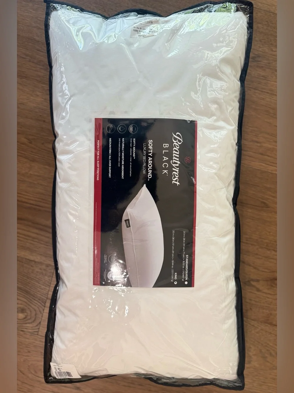 🎉LAST CHANCE🎉BEAUTYREST BLACK Luxurious Down And Feather Blend Pillow‎