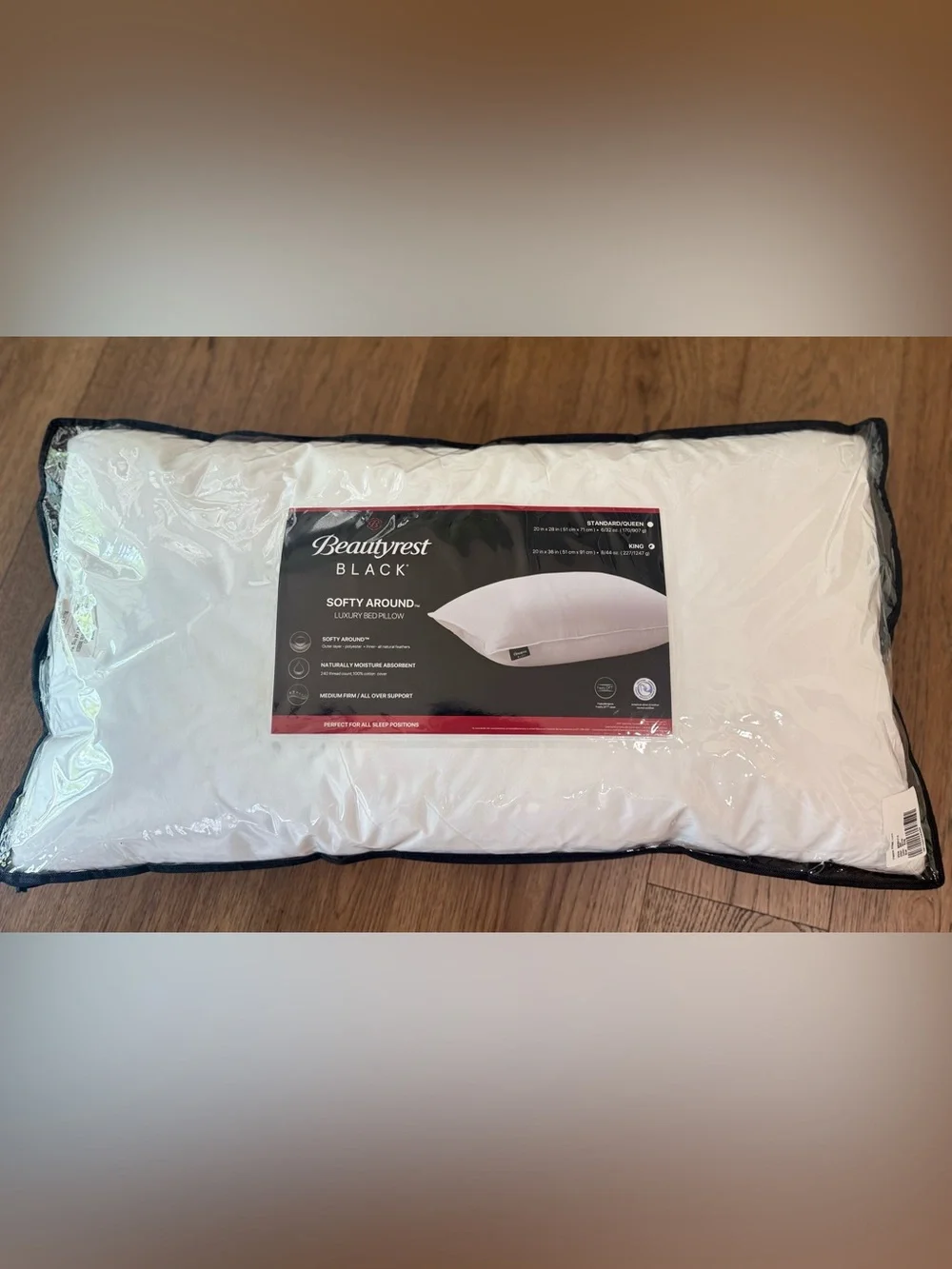 🎉LAST CHANCE🎉BEAUTYREST BLACK Luxurious Down And Feather Blend Pillow‎