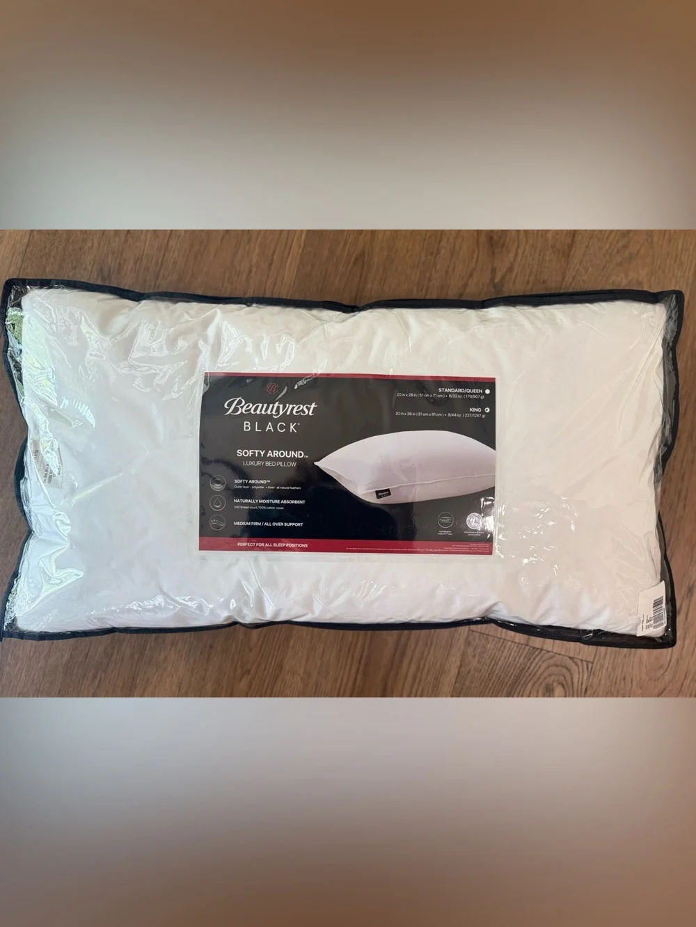 🎉LAST CHANCE🎉BEAUTYREST BLACK Luxurious Down And Feather Blend Pillow‎