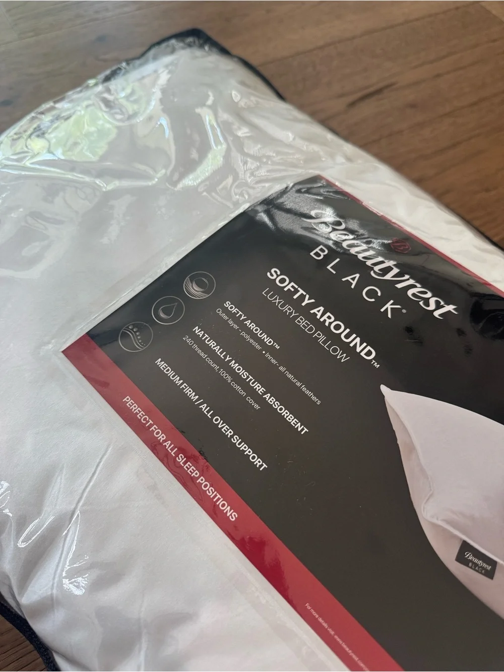 🎉LAST CHANCE🎉BEAUTYREST BLACK Luxurious Down And Feather Blend Pillow‎