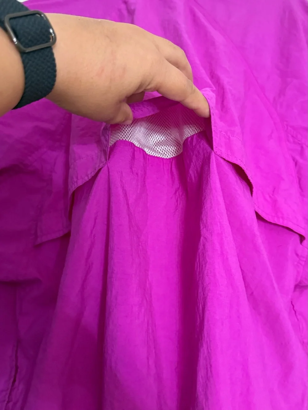 Vintage Nike Women's pink Magenta Full-Zip windbreaker running Jacket size M