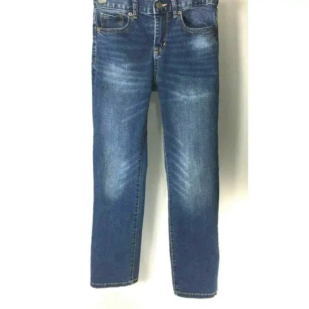 Old Navy‎ Boys Jeans Size 12 Adjustable Waist Medium Wash Straight Leg