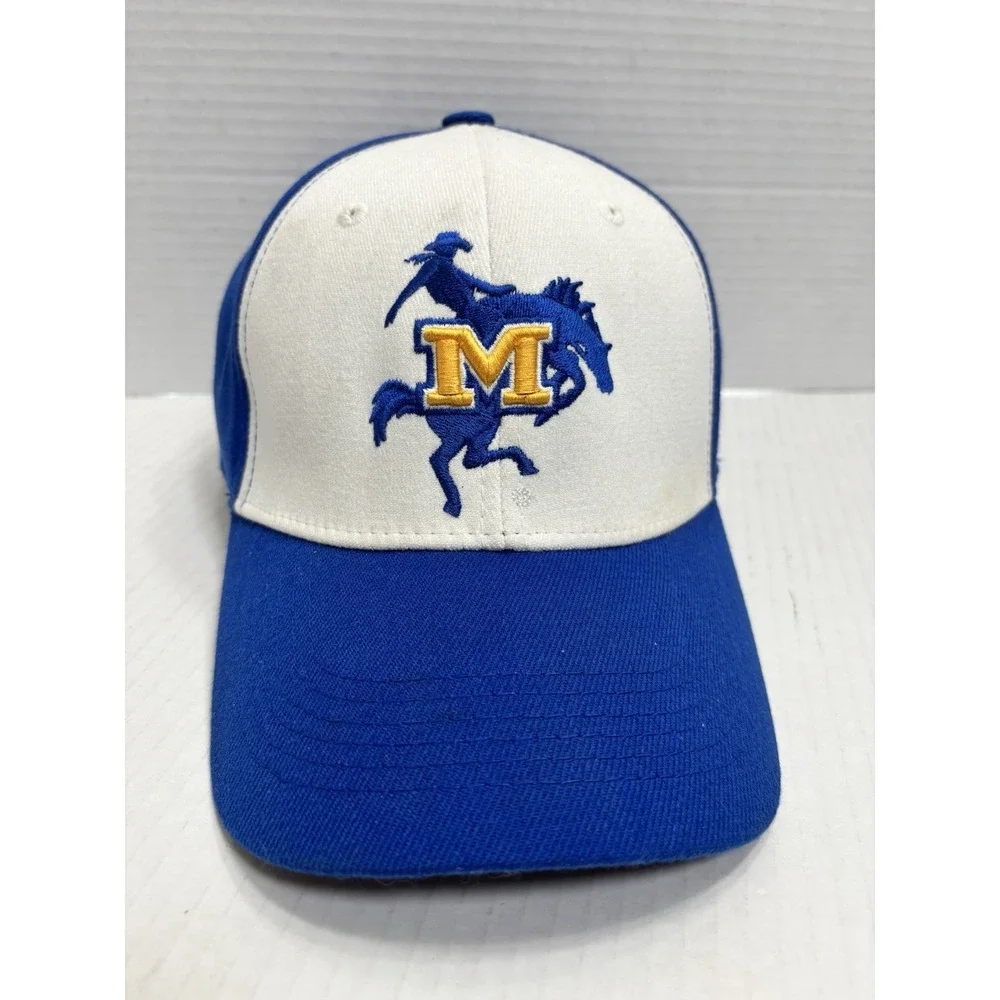 McNeese State Cowboys Top Of The‎ World One Fit Stretch Hat Blue NCAA Cap