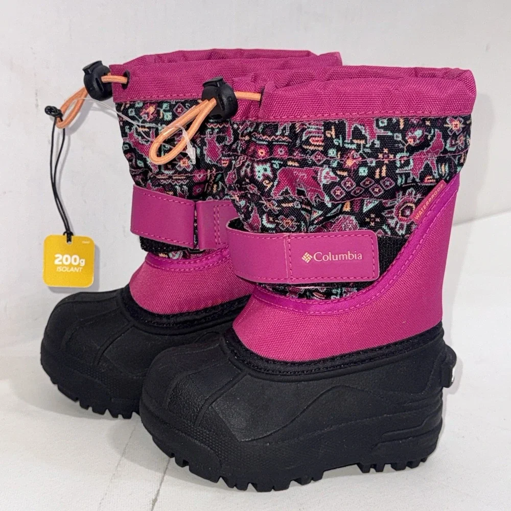 Columbia Girls' Baby Toddler Youth Powderbug Plus II-K Snow Boots Size 6