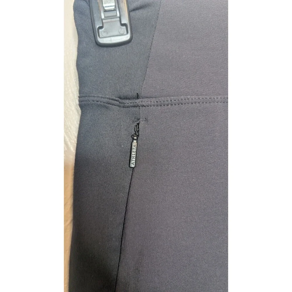 Athleta Womens 2P Black Highline Hybrid Summiter Tights Pants Pockets #158825