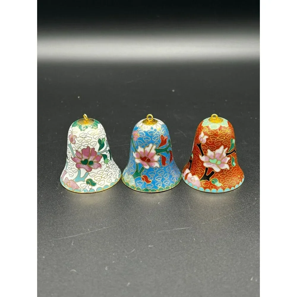 Lillian Vernon Cloisonne Enamel Bell Ornament 2