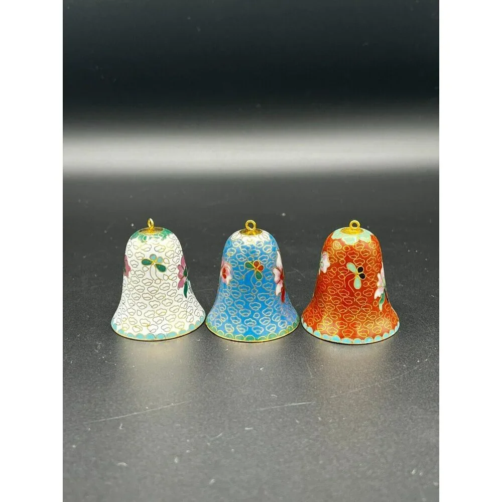 Lillian Vernon Cloisonne Enamel Bell Ornament 2