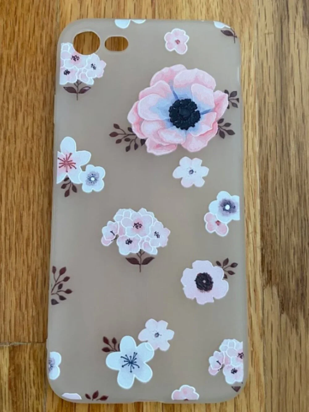 iPhone 7/8 Floral Phone Case Frosted Phone Cover
