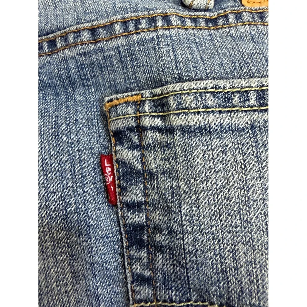 Levi's 511 Slim Fit Medium Wash Jeans W42 L30 5-Pocket Zip‎ Fly Denim