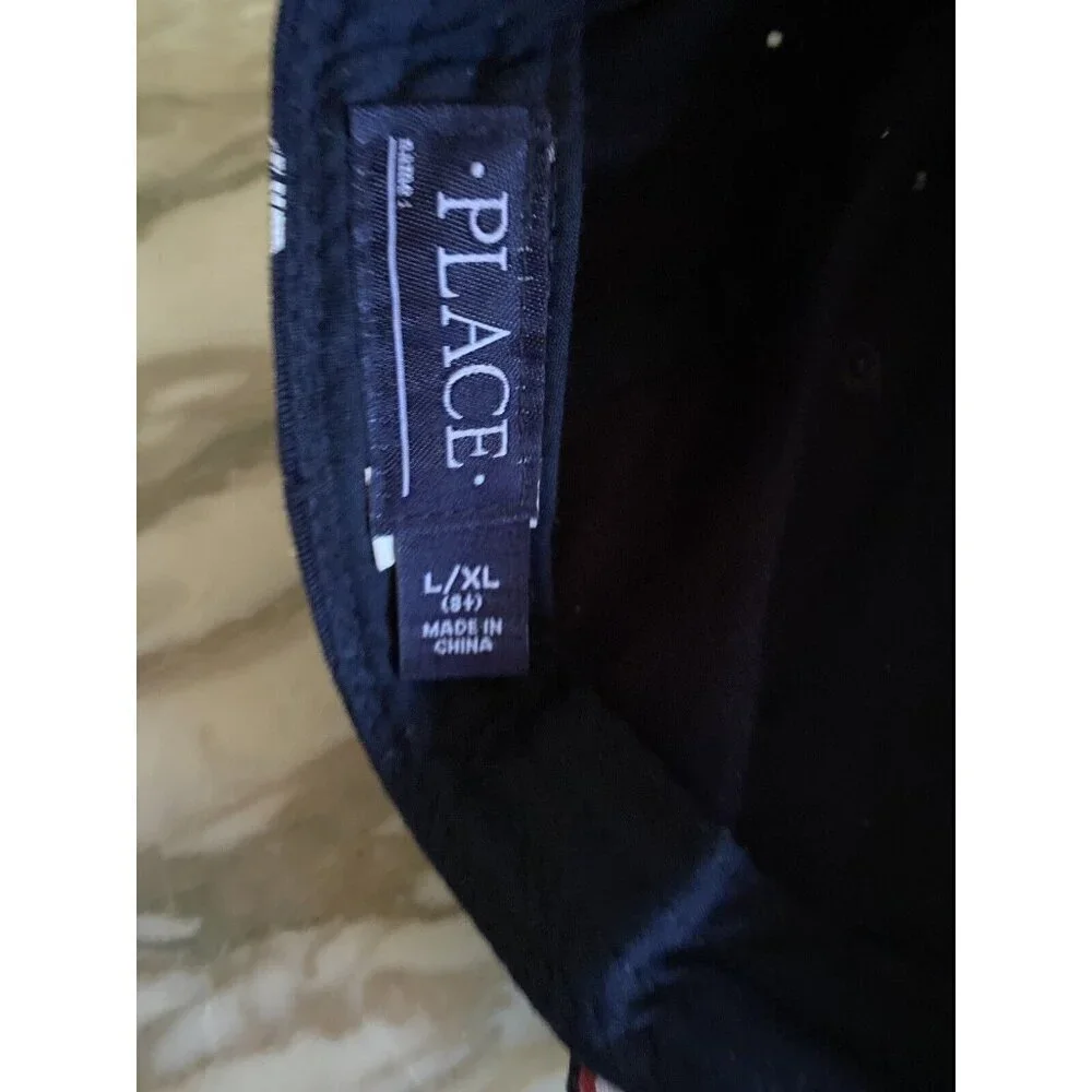 The Children's Place Snapback Hat Navy Gray American Flag Stars Stripes L/XL‎ 8+