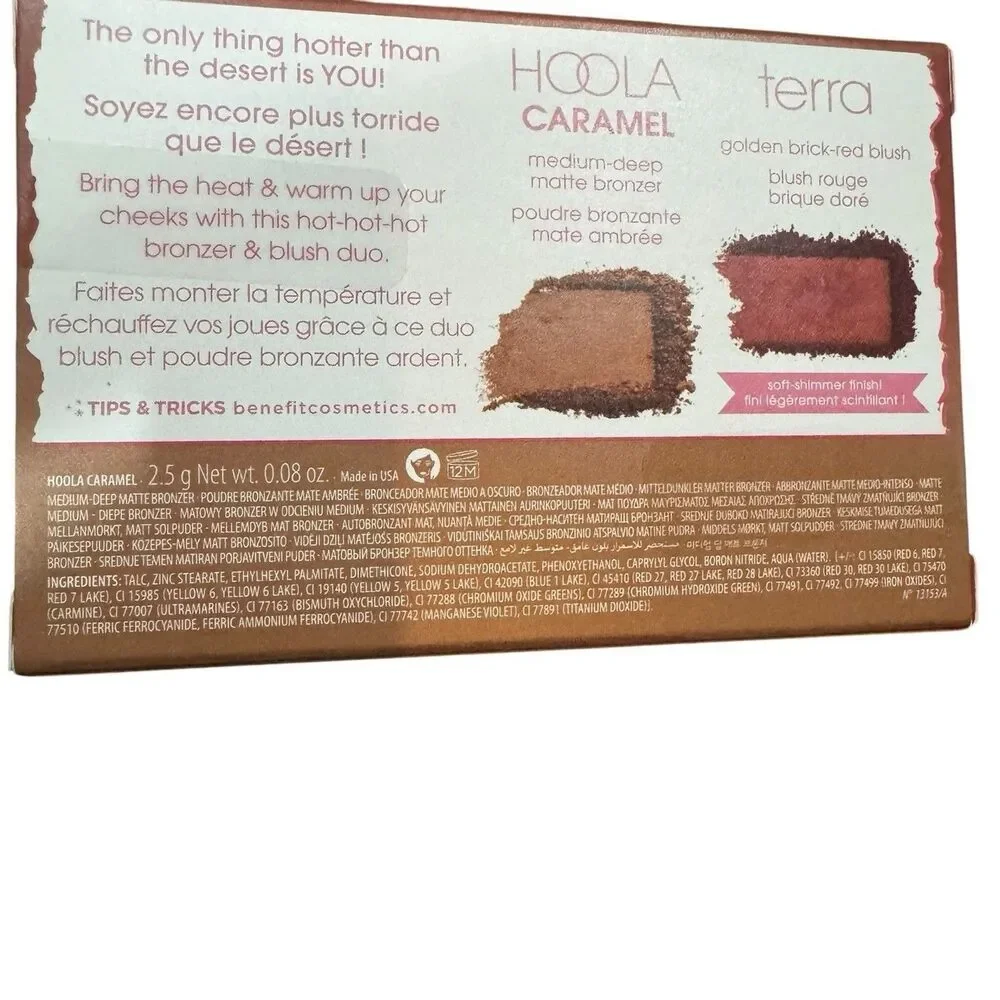 Benefit Hoola Desert Retreat Bronzer Blush Duo Hoola Caramel Terra New In Box