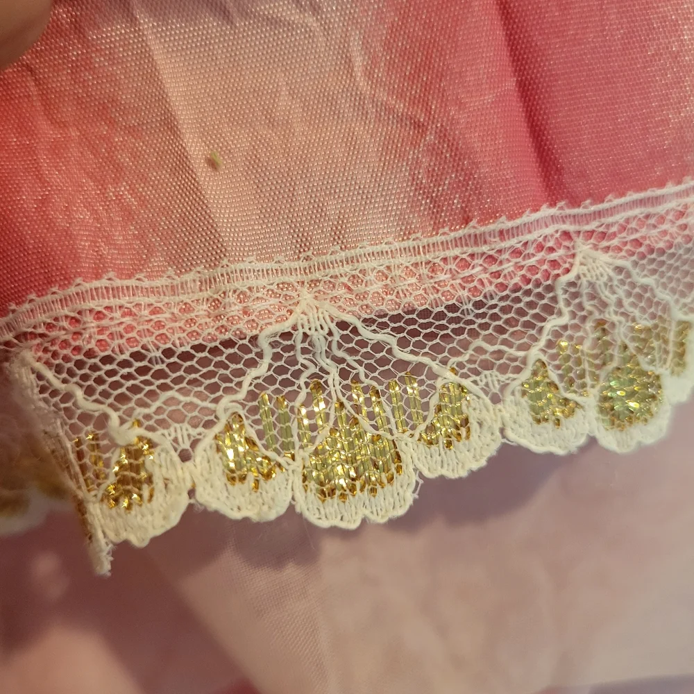 Fancy Vintage Apron ~ Pretty & Pink! ~ Handmade ~ MCM Vibe ~ Unique & Pretty!