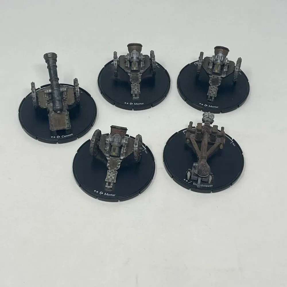 WizKids Mage Knight‎ 2002 War Machines Lot of 5: Mortar, Stonethrower and Cannon