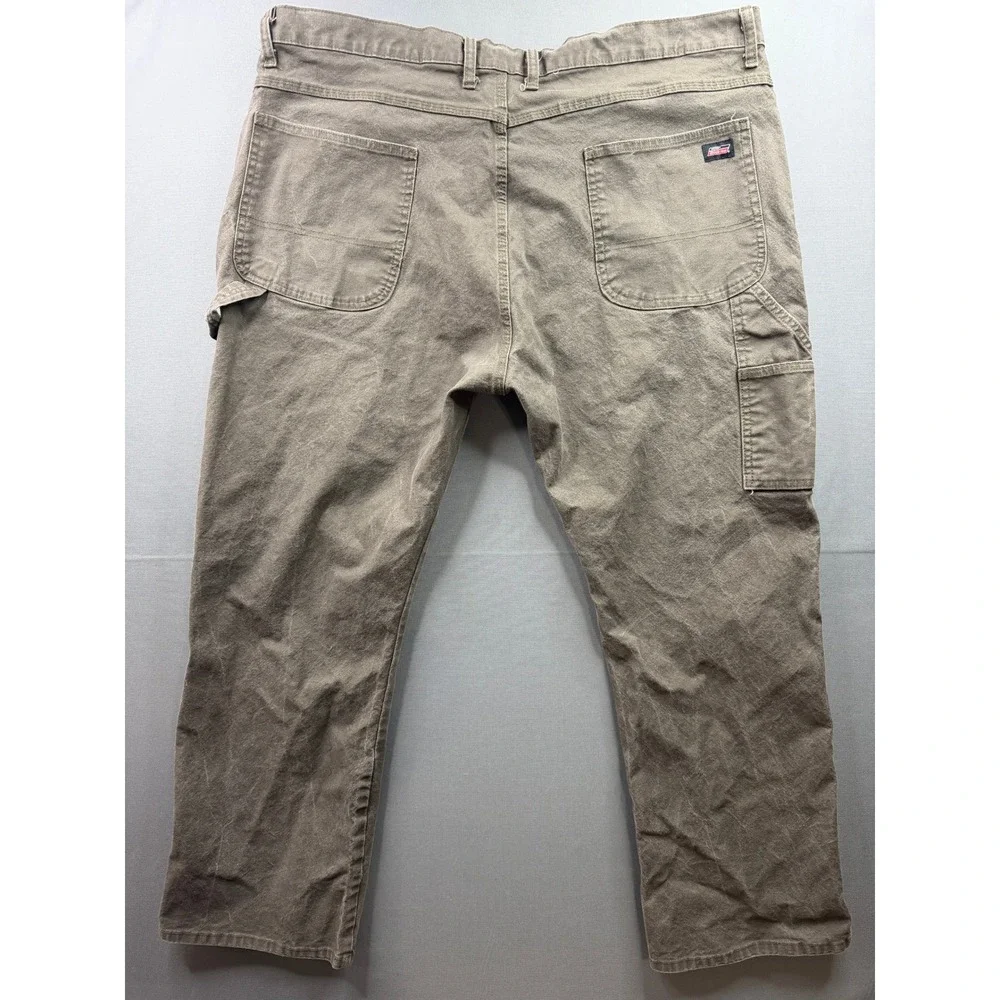 Genuine Dickies Carpenter Pants Mens Brown Utility Workwear 42x30
