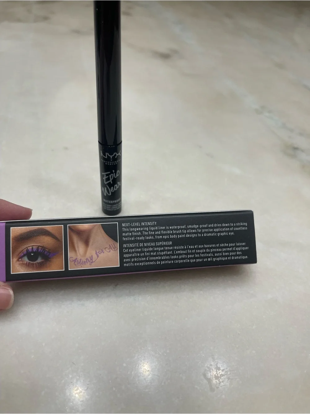NYX vivid lavender