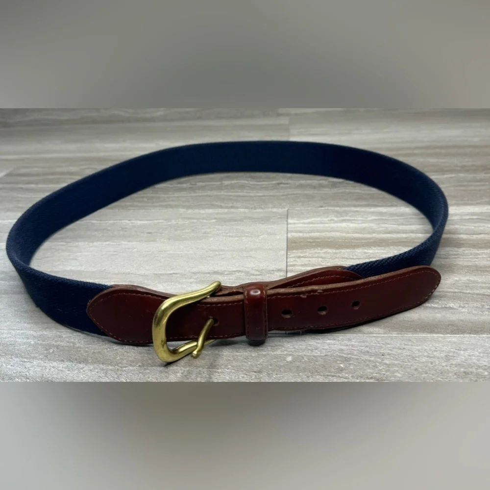 VTG Coach 3880 Leather & Woven 36in Unisex Belt